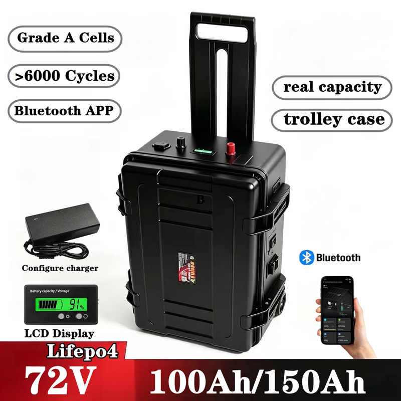 Waterproof 72V 150Ah 100Ah LiF - Lifepo4 72V 100Ah Battery Pack Ev ulasan dan harga